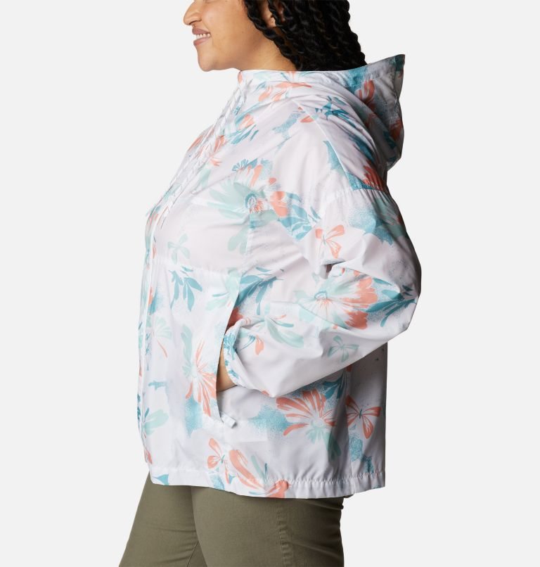 Jacheta Columbia Flash Challenger Novelty Windbreaker Dama Flori | Plus Size BQQ791AM0